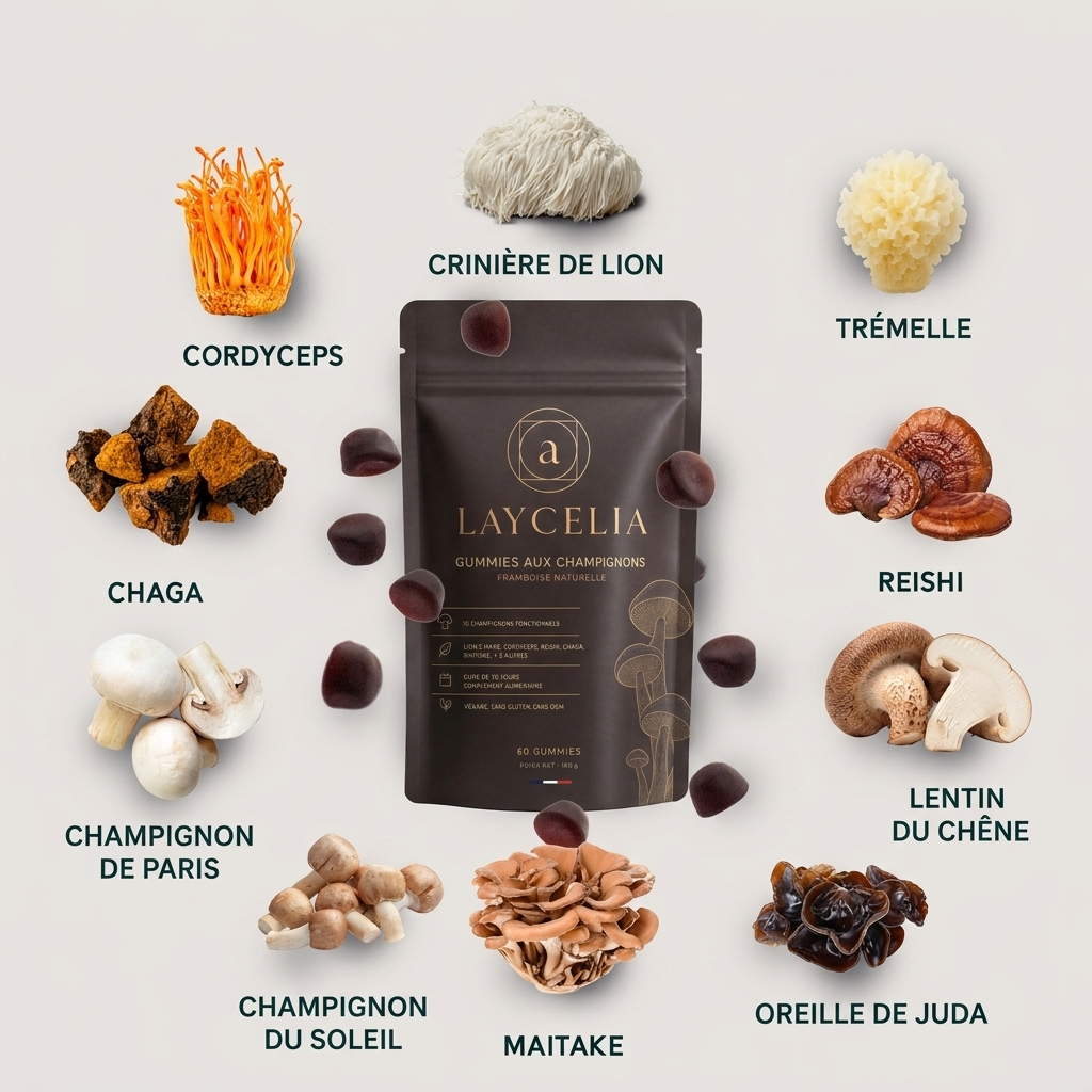 Gummies Champignons Adaptogènes
